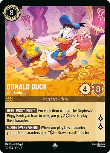 Donald Duck - Coin Collector (Non - foil) - Con T de Tlacuache - Ravensburger