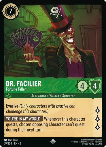 Dr Facilier - Fortune Teller (Non - foil) - Con T de Tlacuache - Ravensburger