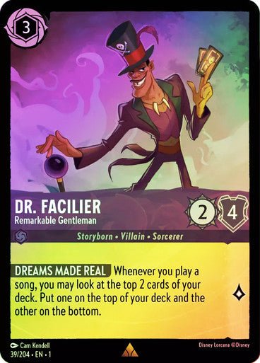 Dr. Facilier - Remarkable Gentleman ( Cold Foil ) - Con T de Tlacuache - Ravensburger