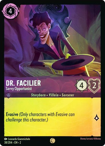 Dr. Facilier - Savvy Opportunist (Cold Foil) - Con T de Tlacuache - Ravensburger