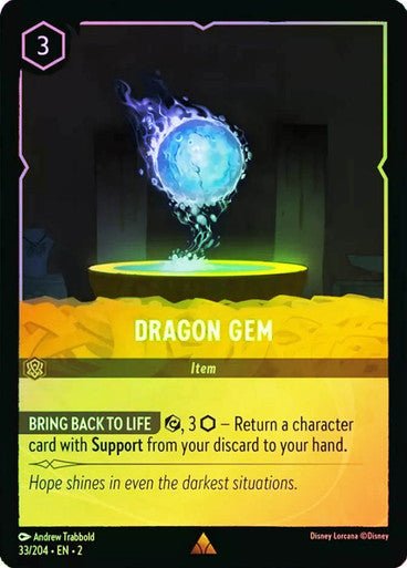 Dragon Gem (Cold Foil) - Con T de Tlacuache - Ravensburger