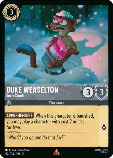 Duke Weaselton (Non - foil) | Ravensburger - Con T de Tlacuache - Ravensburger