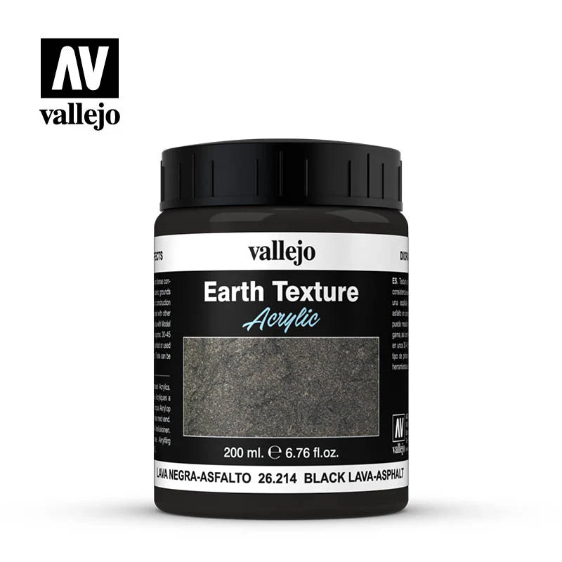 Earth Black Lava - Asphalt 26214 (200ml) Vallejo | - Con T de Tlacuache - Con T de Tlacuache