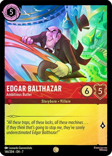 Edgar Balthazar - Ambitious Butler (Cold Foil) - Con T de Tlacuache - Ravensburger