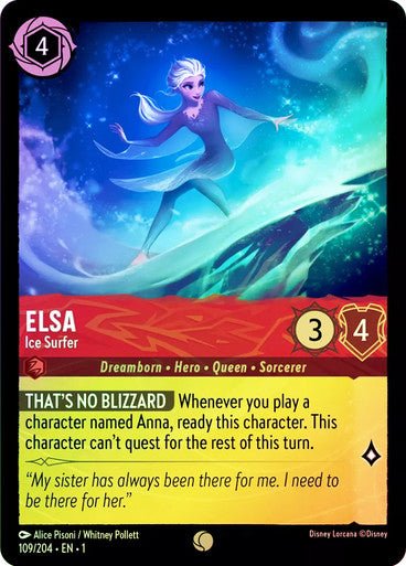 Elsa - Ice Surfer ( Cold Foil ) - Con T de Tlacuache - Ravensburger