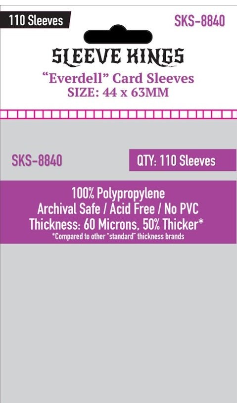 "Etherfields Mini Compatible" Sleeves (44 X 63 MM) 110 Pack | Sleeve Kings - Con T de Tlacuache - Sleeve Kings
