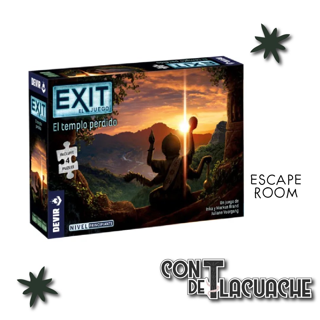 EXIT Puzzle 01 El Templo Perdido Nivel Principiante | Devir - Con T de Tlacuache - Devir