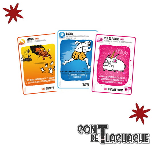 Exploding Kittens Edición 2 Jugadores | Asmodee - Con T de Tlacuache - Con T de Tlacuache