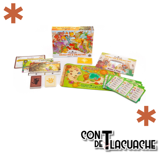 Flamecraft: Dragons & Dragons - Expansión | Cardboard Alchemy - Con T de Tlacuache - Cardboard Alchemy