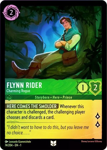Flynn Rider - Charming Rogue ( Cold Foil ) - Con T de Tlacuache - Ravensburger