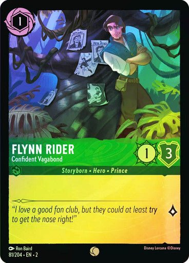 Flynn Rider - Confident Vagabond (Cold Foil) - Con T de Tlacuache - Ravensburger