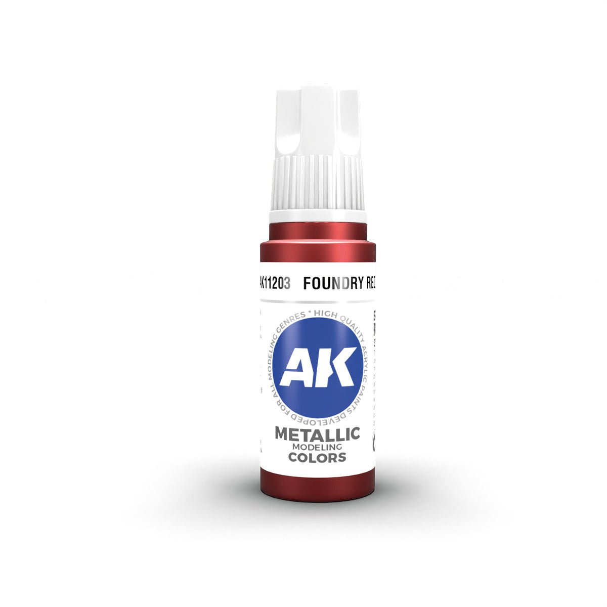 Foundry Red Metallic 17Ml | Ak Interactive - Con T de Tlacuache - AK Interactive