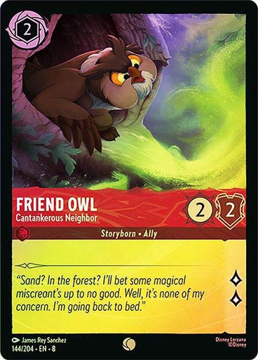 Friend Owl - Cantankerous Neighbor (Cold Foil) - Con T de Tlacuache - Ravensburger