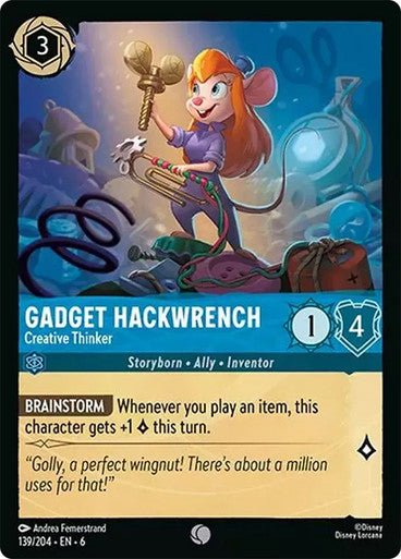 Gadget Hackwrench - Creative Thinker ( Non - foil ) - Con T de Tlacuache - Ravensburger