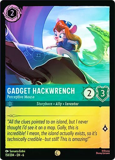 Gadget Hackwrench - Perceptive Mouse ( Cold Foil ) - Con T de Tlacuache - Ravensburger