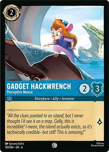 Gadget Hackwrench - Perceptive Mouse ( Non - foil ) - Con T de Tlacuache - Ravensburger
