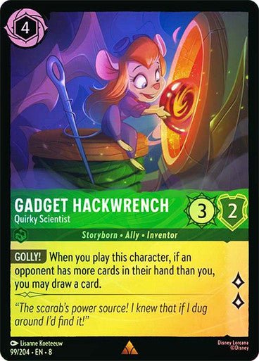 Gadget Hackwrench - Quirky Scientist (Cold Foil) - Con T de Tlacuache - Ravensburger