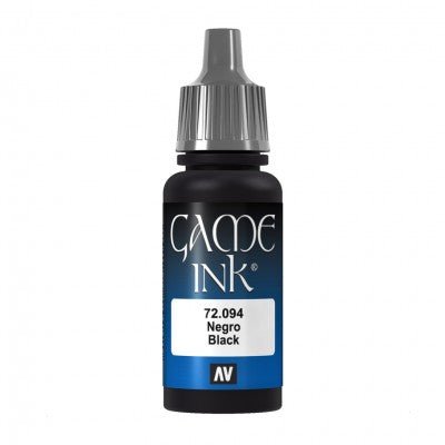 Game Color Black Ink 18ml (72094) | Vallejo - Con T de Tlacuache - Vallejo
