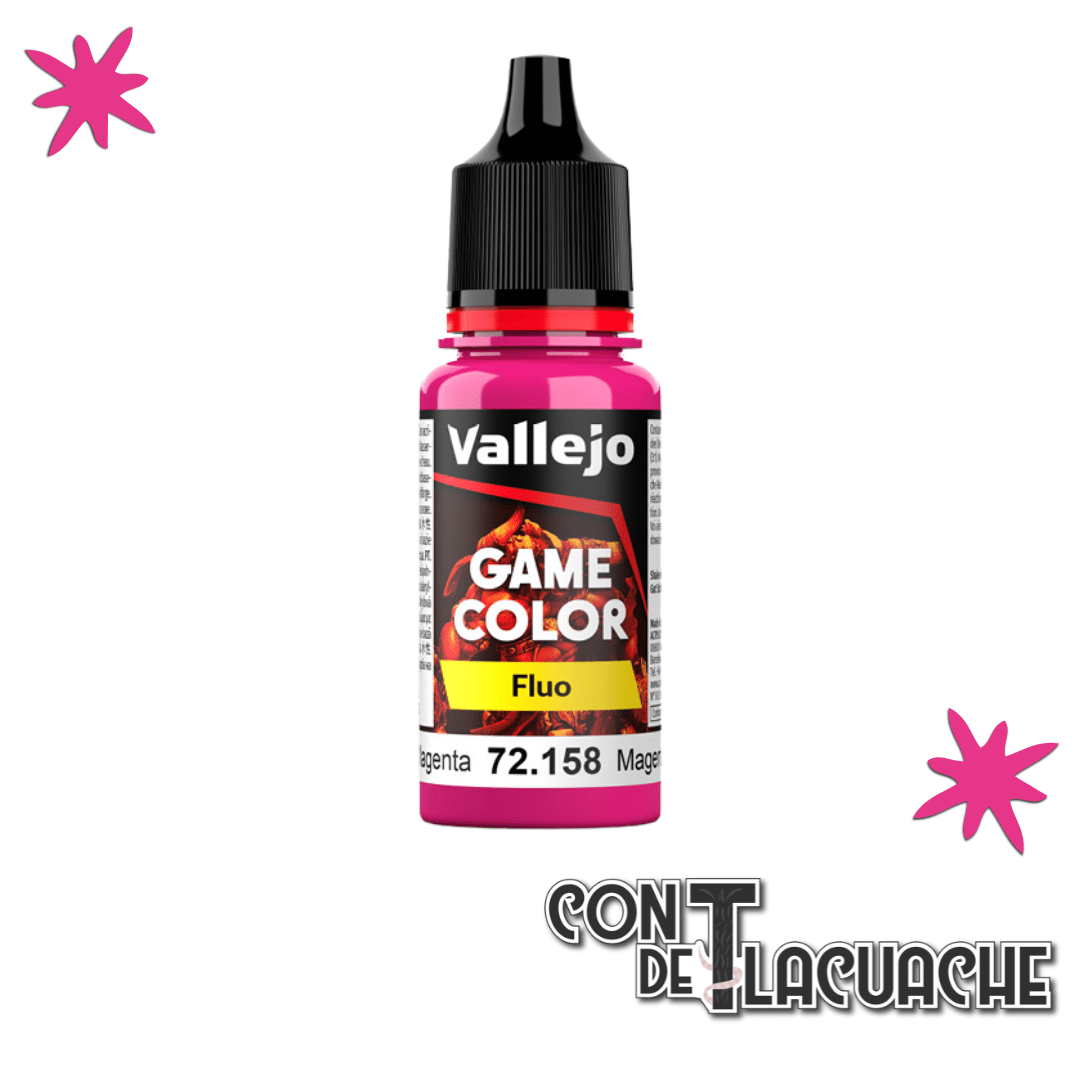 Game Color Fluorescent: Magenta (18ml) | Vallejo - Con T de Tlacuache - Vallejo