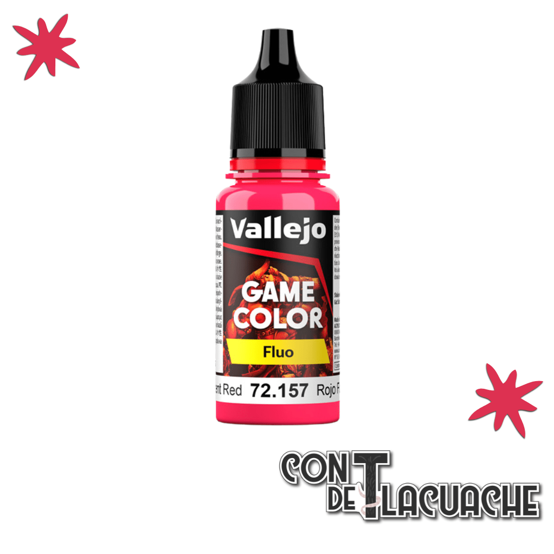 Game Color Fluorescent: Red (18ml) | Vallejo - Con T de Tlacuache - Vallejo