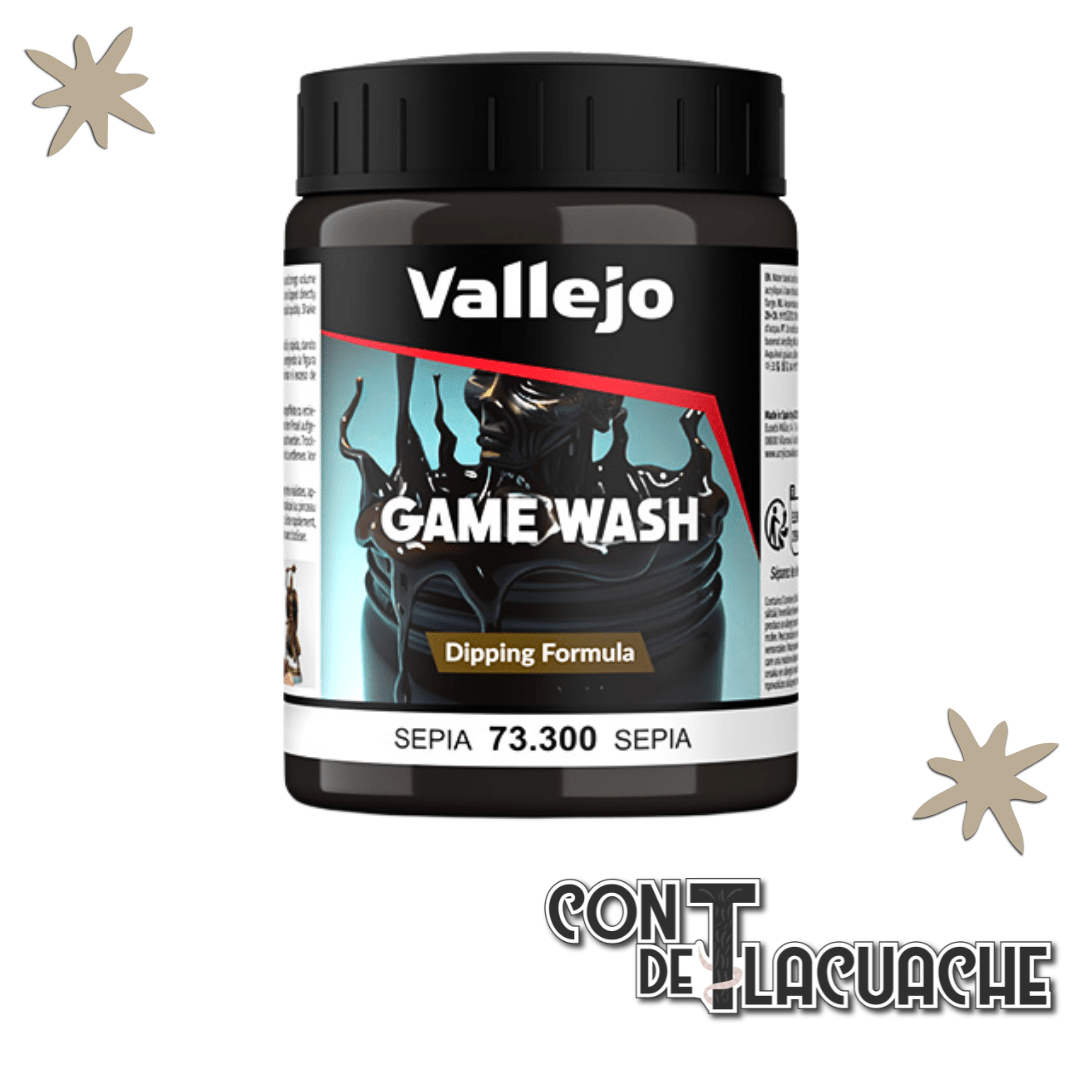 Game Color Wash: Sepia (200ml) | Vallejo - Con T de Tlacuache - Vallejo