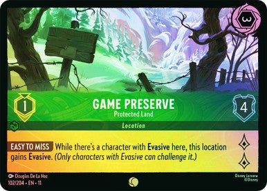 Game Preserve - Protected Land (Cold Foil) | Ravensburger - Con T de Tlacuache - Ravensburger