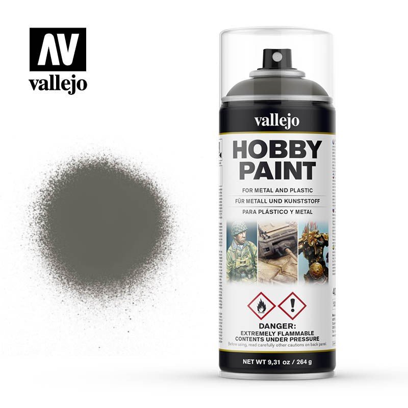 German Field Grey Hobby Paint In Spray 400ml (28006) | Vallejo - Con T de Tlacuache - Vallejo