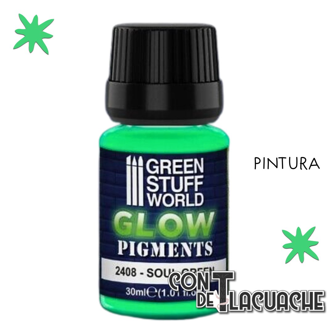 Glow In The Dark Pigment - Soul Green 30Ml | Green Stuff World - Con T de Tlacuache - Green Stuff World