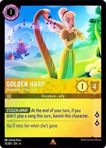 Golden Harp - Enchanter of the Land ( Cold Foil ) | Ravesburger - Con T de Tlacuache - Ravensburger