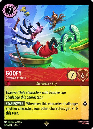 Goofy - Extreme Athlete (Cold Foil) - Con T de Tlacuache - Ravensburger