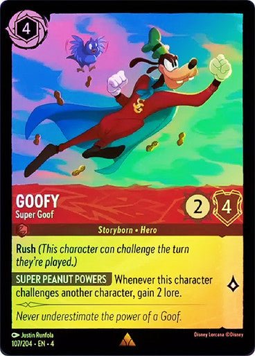 Goofy - Super Goof ( Cold Foil ) | Ravesburger - Con T de Tlacuache - Ravensburger