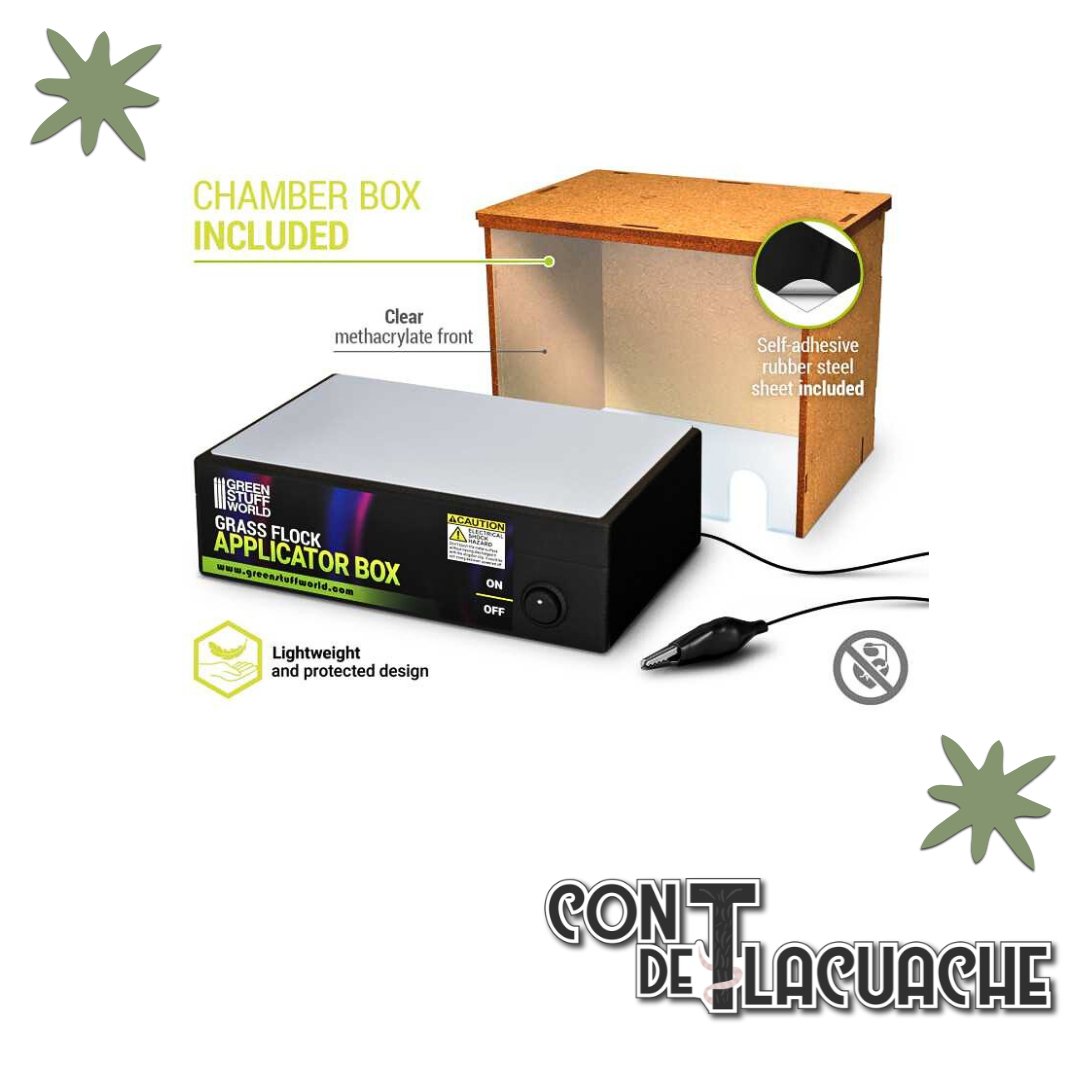 Grass flock applicator BOX | Green Stuff World - Con T de Tlacuache - Green Stuff World