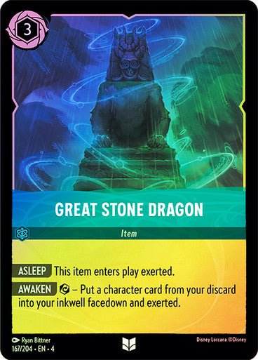 Great Stone Dragon ( Cold Foil ) | Ravesburger - Con T de Tlacuache - Ravensburger