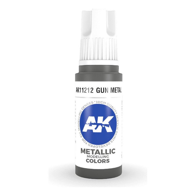 Gun Metal 17Ml | Ak Interactive - Con T de Tlacuache - AK Interactive