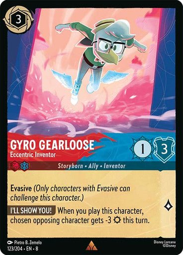 Gyro Gearloose - Eccentric Inventor (Non - foil) - Con T de Tlacuache - Ravensburger