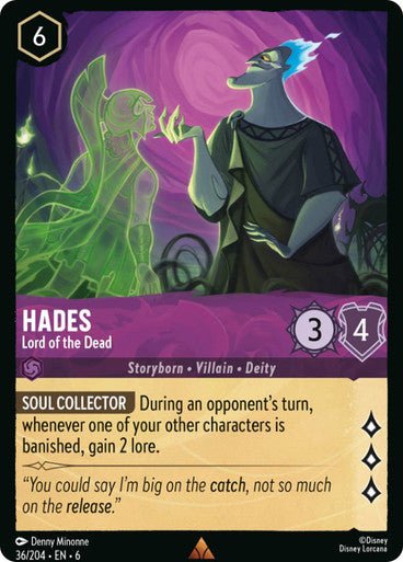 Hades - Lord of the Dead ( Non - foil ) - Con T de Tlacuache - Ravensburger