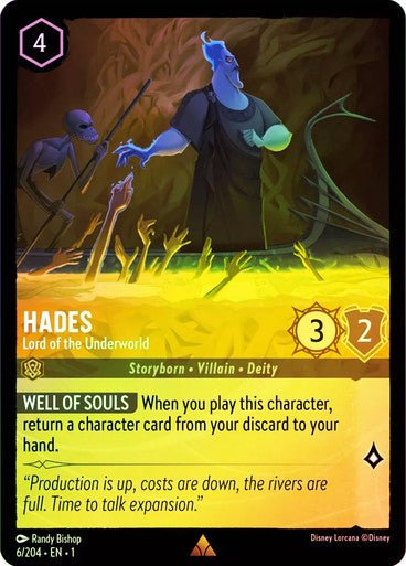 Hades - Lord of the Underworld ( Cold Foil ) - Con T de Tlacuache - Ravensburger