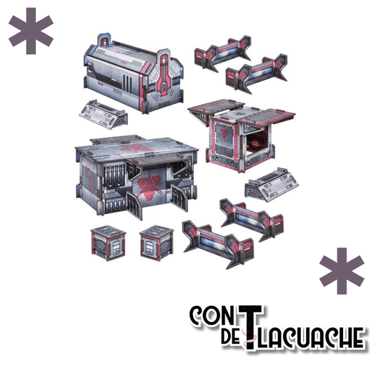 HALO Flashpoint Banished Garrison Terrain | Mantic Games - Con T de Tlacuache - Con T de Tlacuache