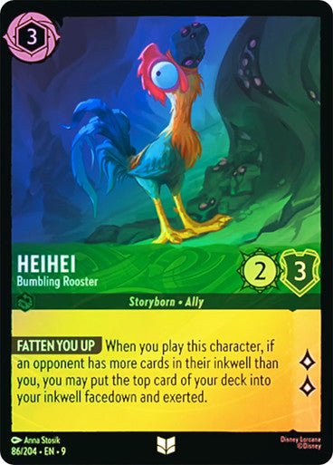 Heihei - Bumbling Rooster (Cold Foil) - Con T de Tlacuache - Ravensburger