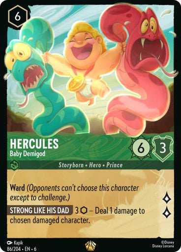Hercules - Baby Demigod ( Non - foil ) - Con T de Tlacuache - Ravensburger