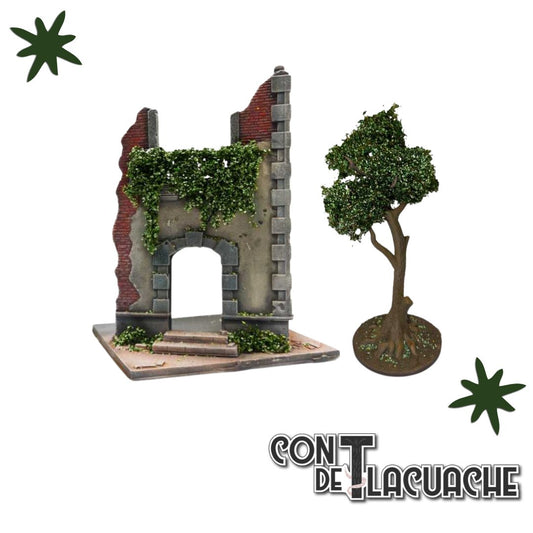 Hiedra modelismo / Ivy sheets - Birch Summer | Green Stuff World - Con T de Tlacuache - Green Stuff World