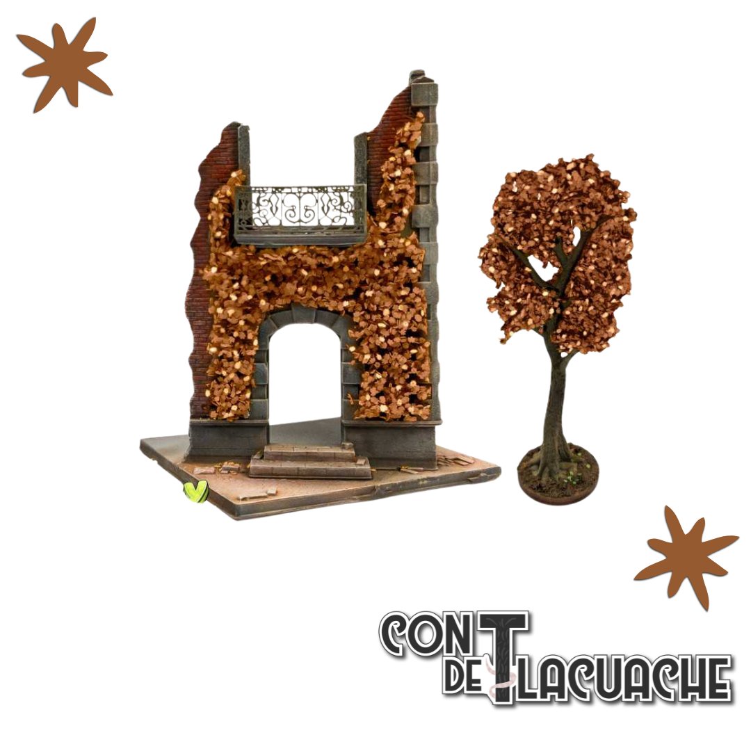 Hiedra modelismo / Ivy sheets - Maple Dry | Green Stuff World - Con T de Tlacuache - Green Stuff World