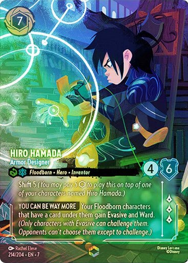 Hiro Hamada - Armor Designer (Inkwash Foil) - Con T de Tlacuache - Ravensburger