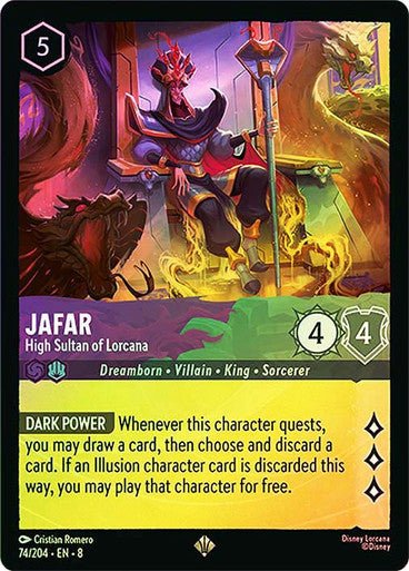 Jafar - High Sultan of Lorcana (Cold Foil) - Con T de Tlacuache - Ravensburger