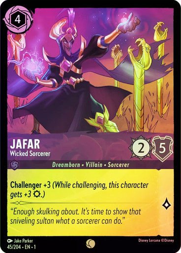 Jafar - Wicked Sorcerer ( Cold Foil ) - Con T de Tlacuache - Ravensburger