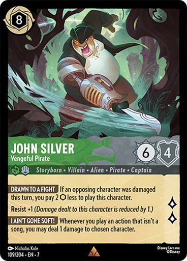 John Silver - Vengeful Pirate (Non - foil) - Con T de Tlacuache - Ravensburger