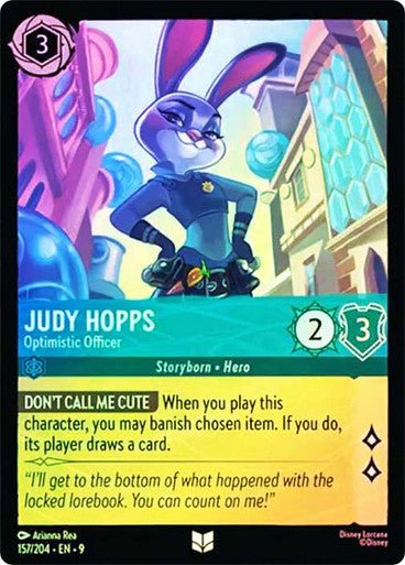 Judy Hopps - Optimistic Officer (Cold Foil) - Con T de Tlacuache - Ravensburger
