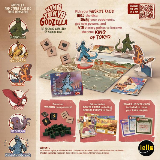 King of Tokyo: Godzilla, contenido del juego