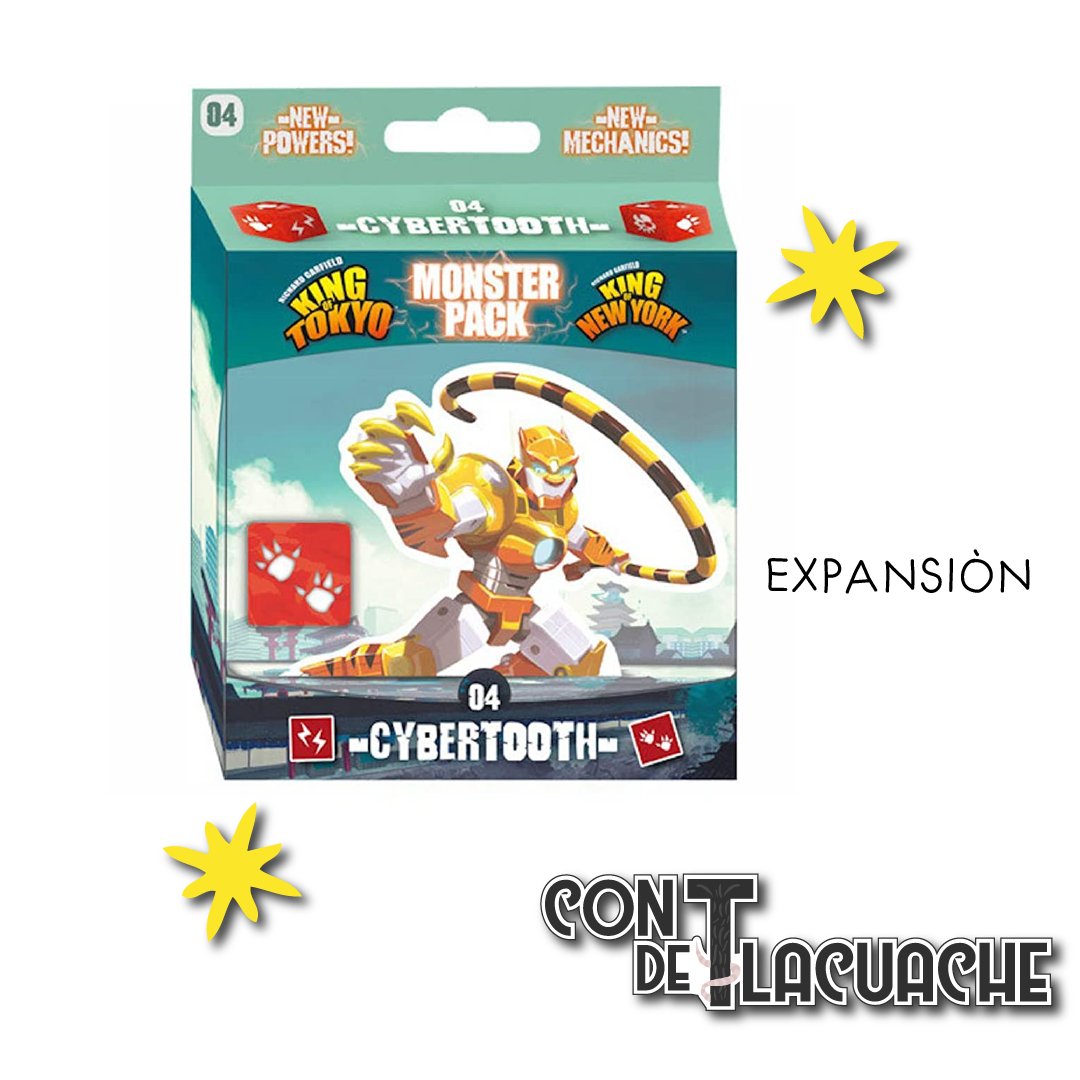 King of Tokyo/New York expansión Cybertooth | Iello - Con T de Tlacuache - iello
