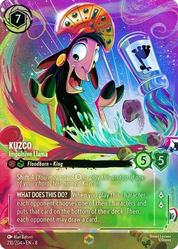 Kuzco - Impulsive Llama (Inkwash Foil) - Con T de Tlacuache - Ravensburger